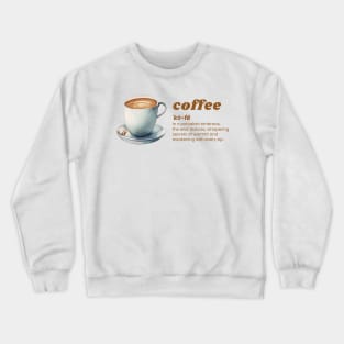 Coffee In a porcelain embrace Crewneck Sweatshirt